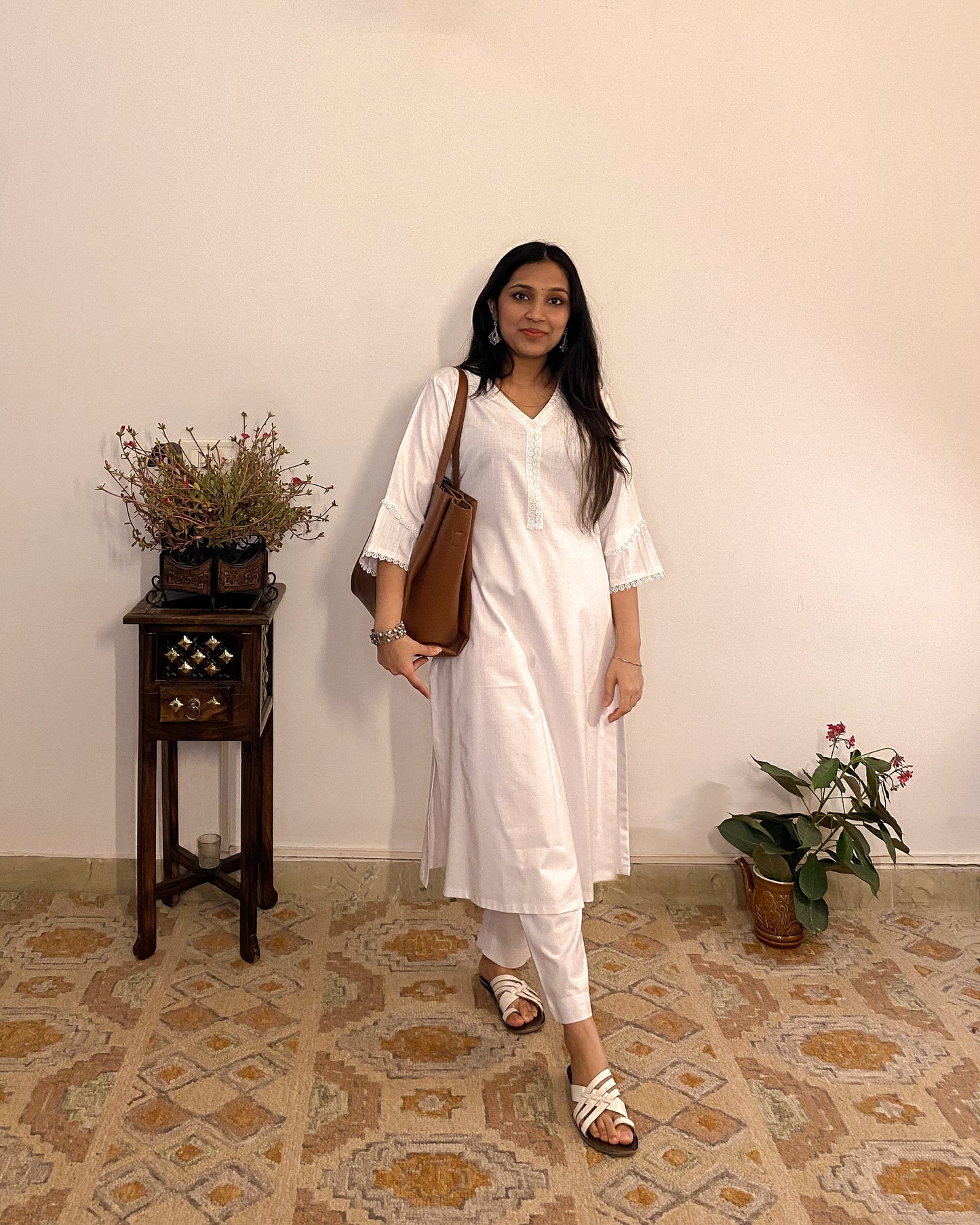 Inaya: Black A-Line Kurta