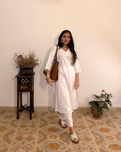 Inaya: Black A-Line Kurta