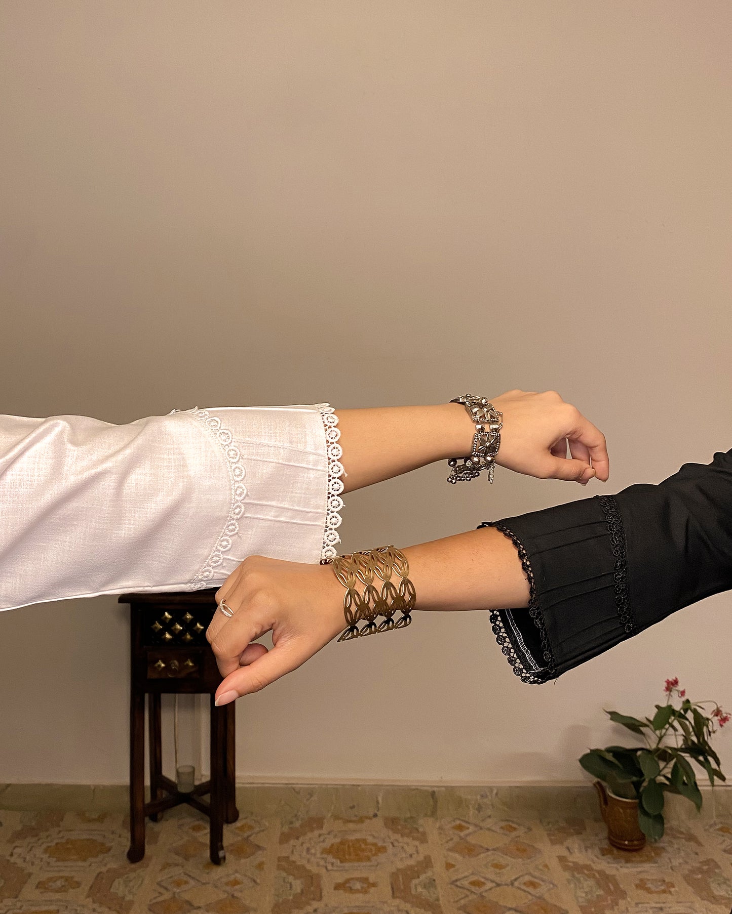 Inaya: Black A-Line Kurta