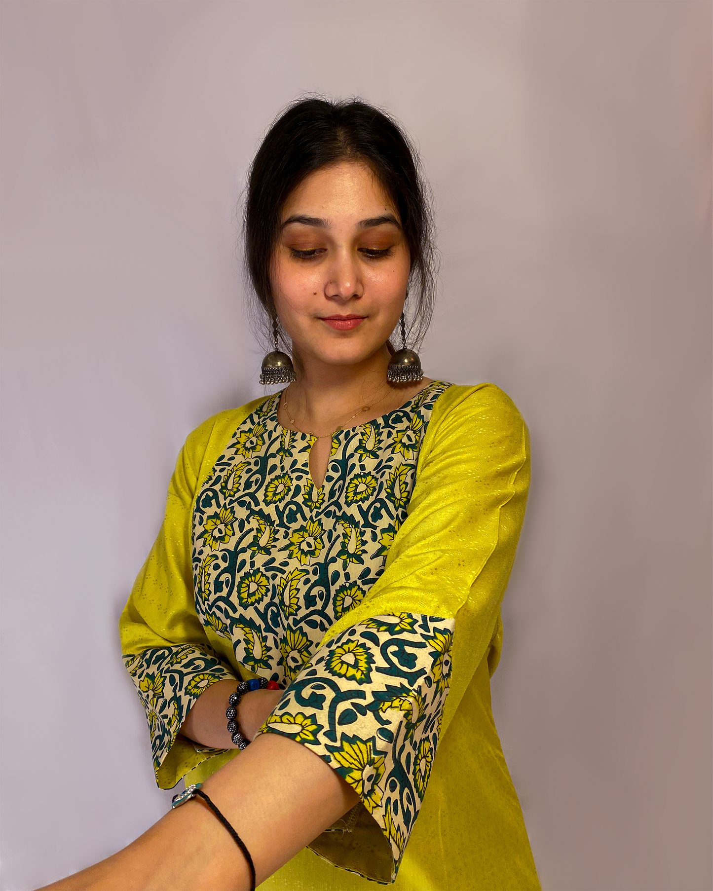 Maya: Green A-Line Kurta