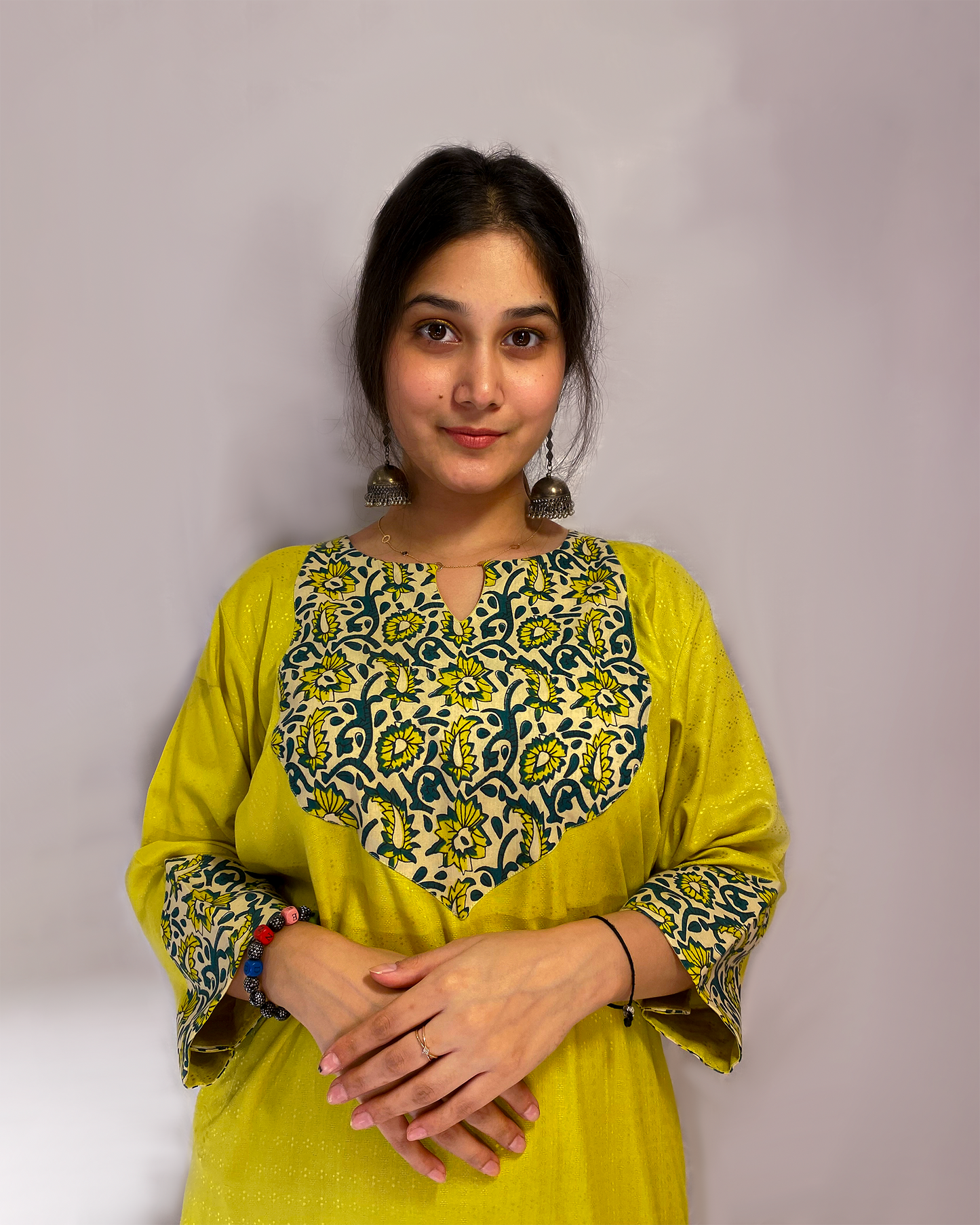 Maya: Green A-Line Kurta